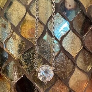 Beautiful Judith Ripka sterling cz necklace